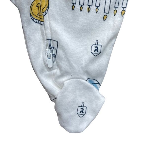 Carter’s Baby Boys & Baby Girls Hanukkah 2 Way Zip Sleep & Play Size 3 Month NWT - Picture 4 of 8